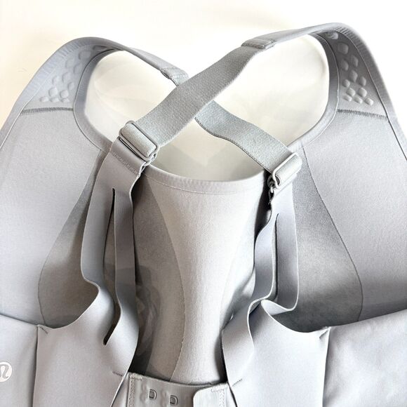 Lululemon AirSupport Sports Bra High Support C-DDD Cups Rhino Grey Vapor Sz 38D - Picture 7 of 7